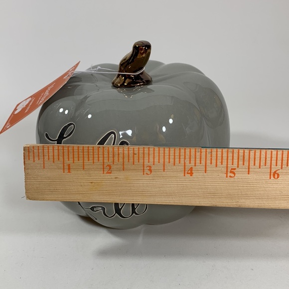 Martha Stewart Ceramic Hello Fall Pumpkin Seasonal Decor - Picture 7 of 7